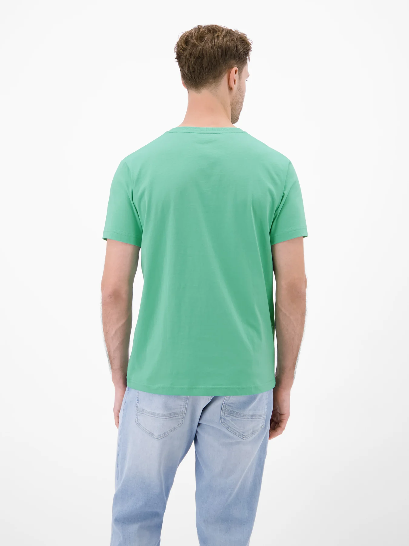 Lerros T-Shirt mit Brustprint - Mint Water