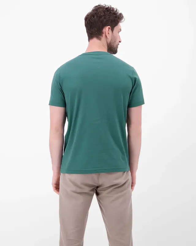 Lerros T-Shirt with Chestprint - Soft Teal