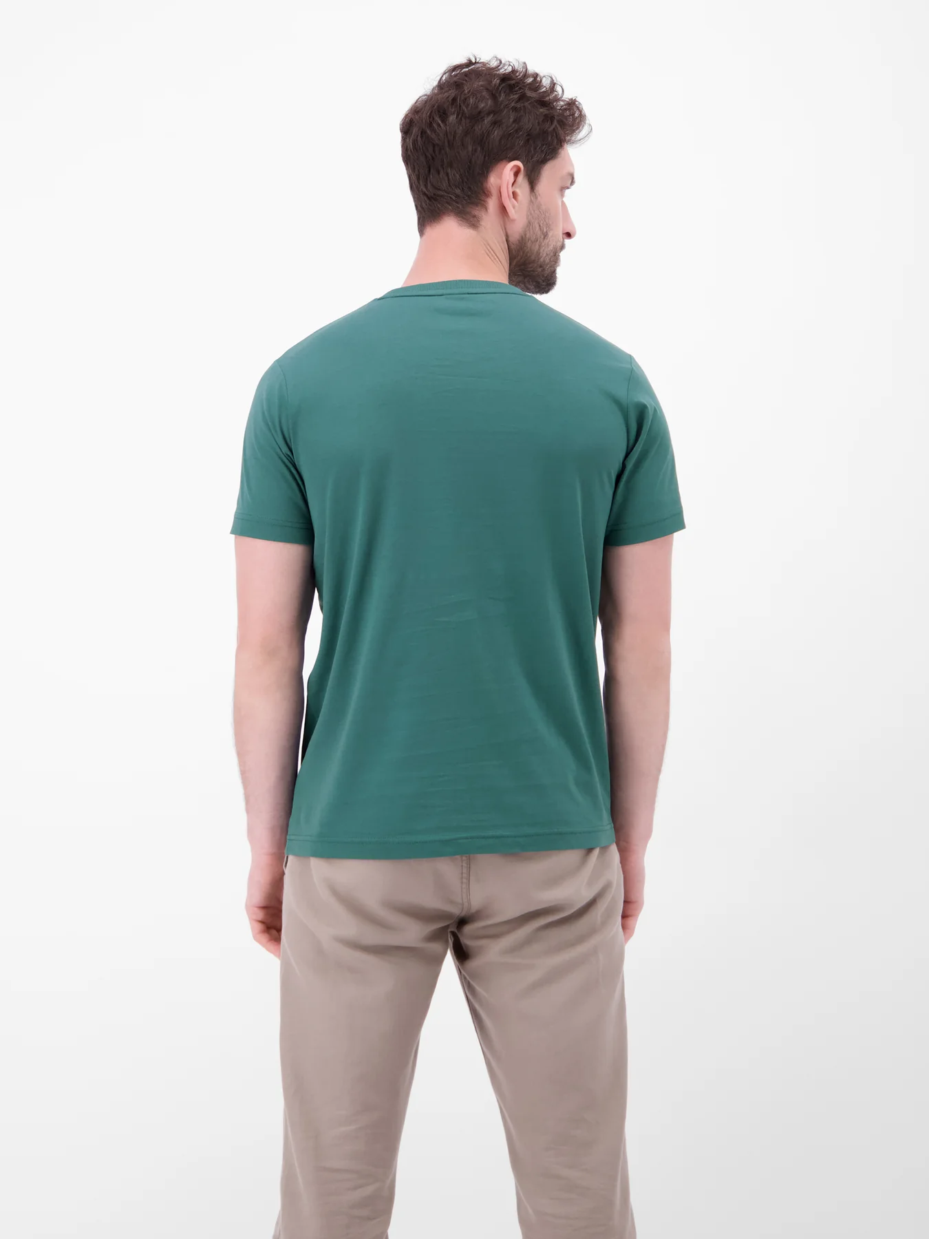 Lerros T-Shirt with Chestprint - Soft Teal