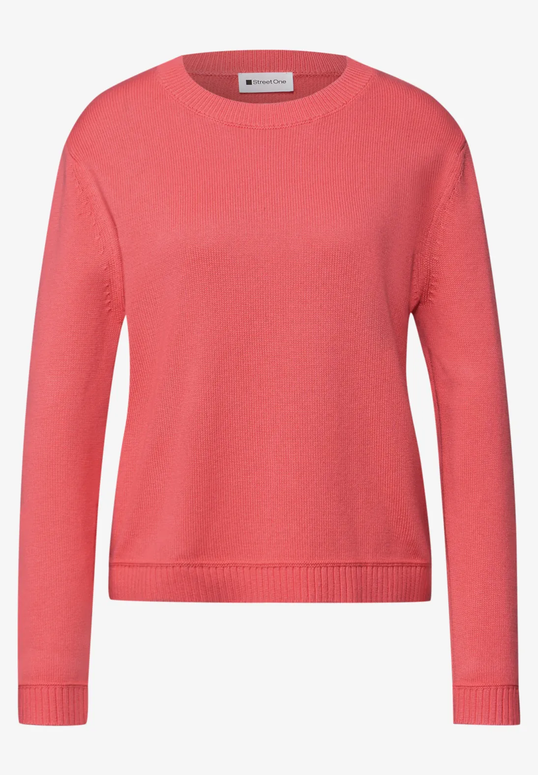 Street One Basic Pullover - Striking Coral