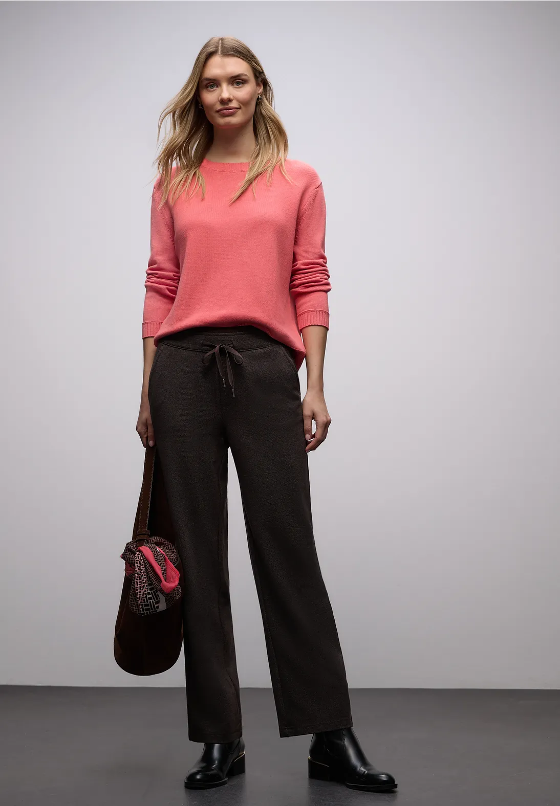 Street One Basis Trui - Striking Coral