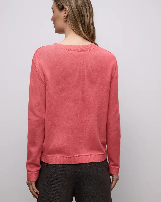 Street One Basic Pullover - Striking Coral