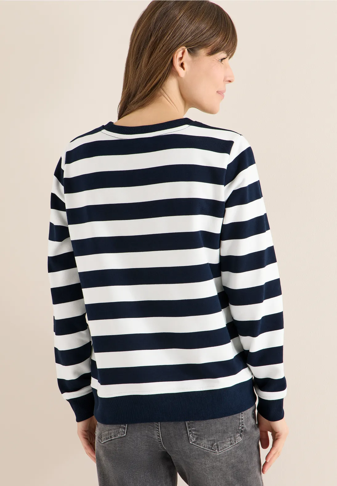 Cecil Striped Sweatshirt - Universal Blue