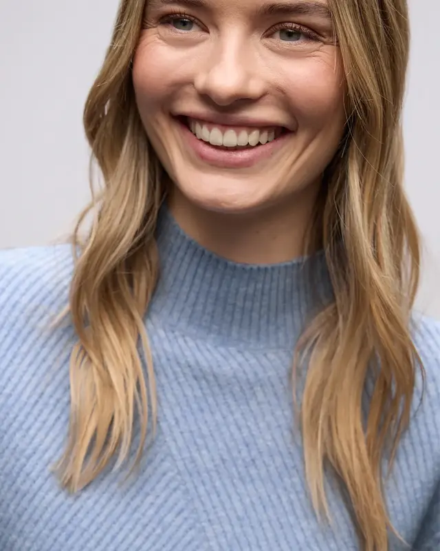 Street One Soft Structured Jumper - Frosted Blue Melange