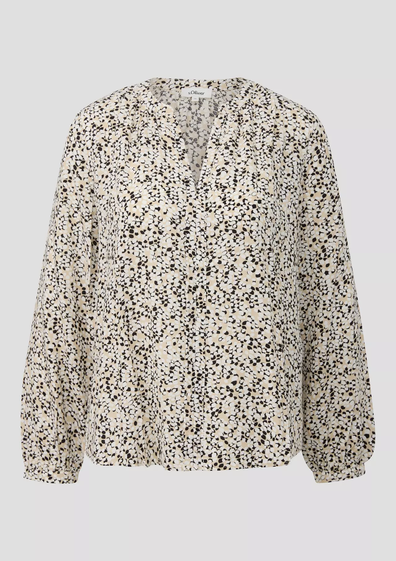 S. Oliver Print Blouse - Beige