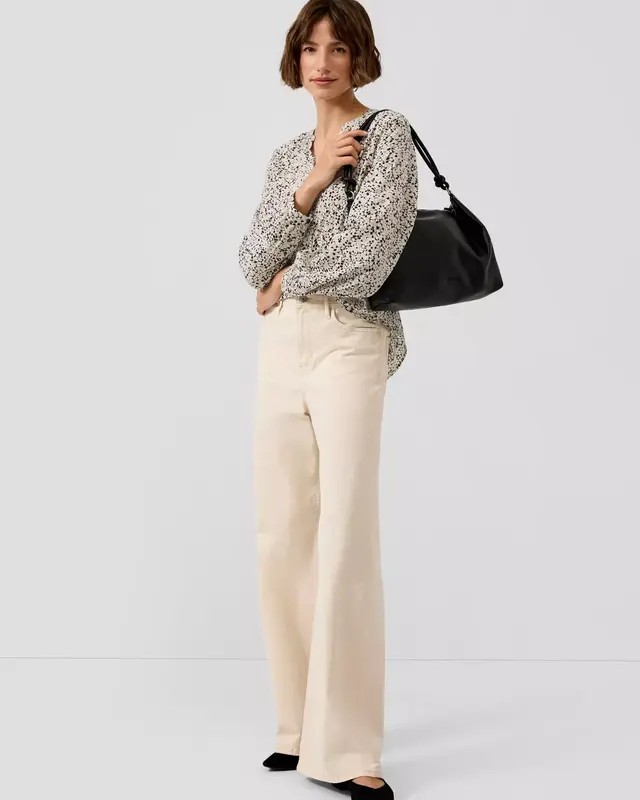 S. Oliver Blouse met Print - Beige