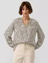 S. Oliver Print Blouse - Beige
