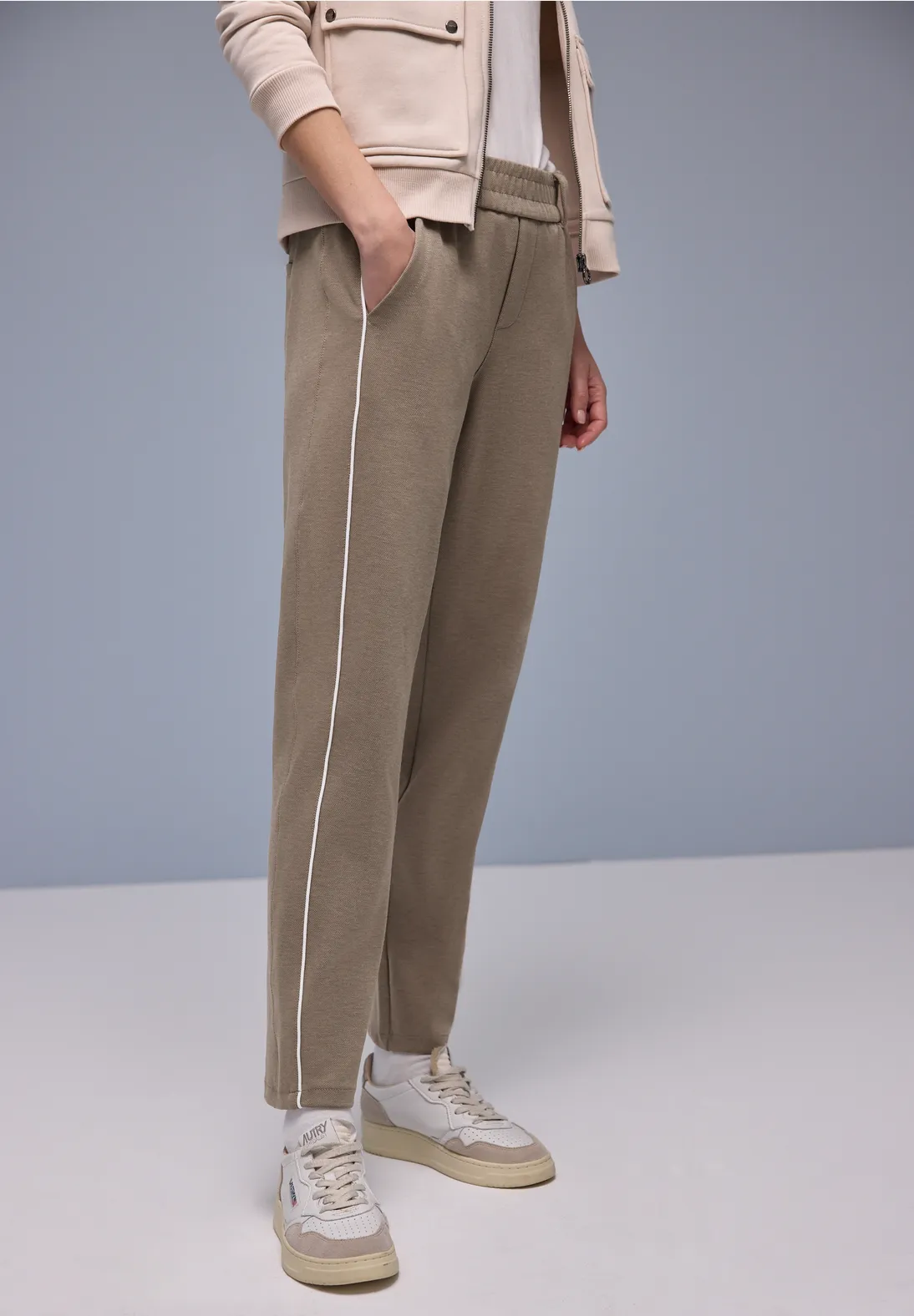 Street One Slim Leg Hose Bonny - Light Terra Mocha