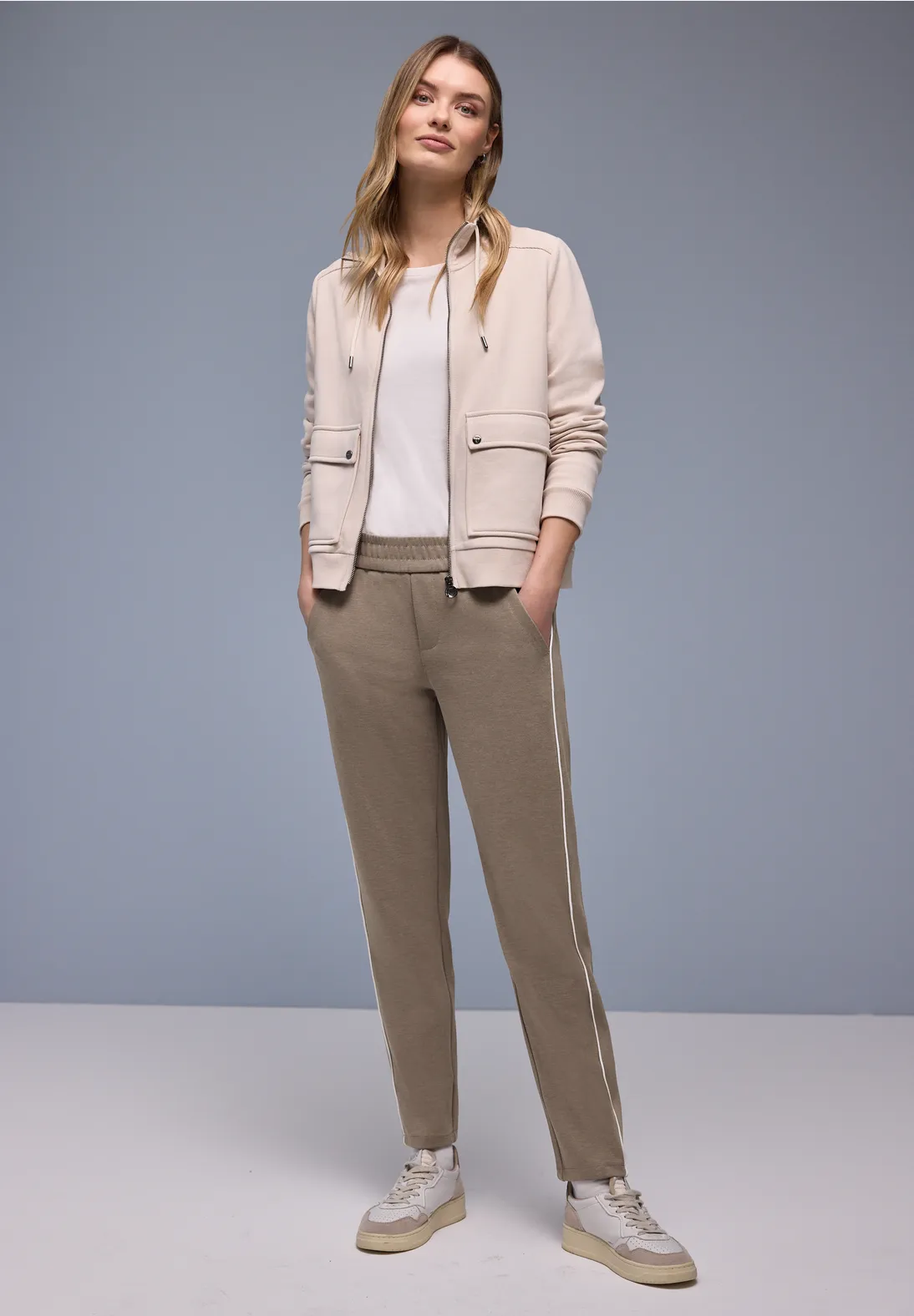 Street One Slim Leg Broek Bonny - Light Terra Mocha