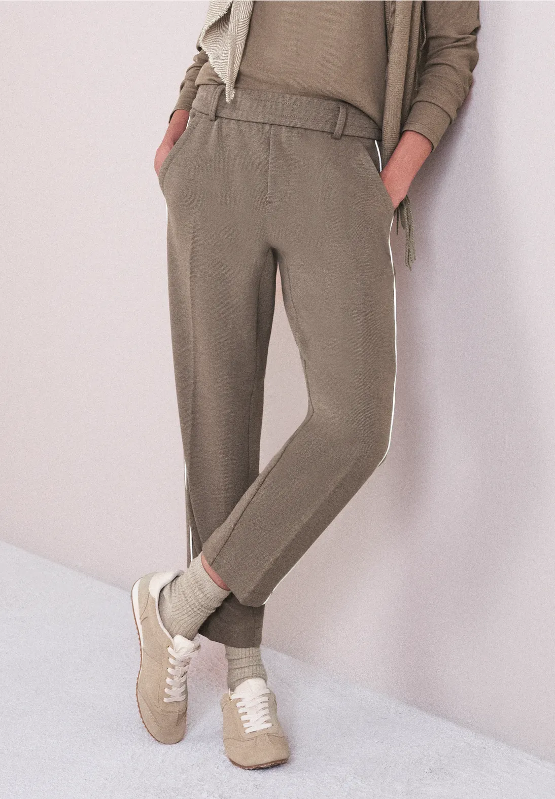 Street One Slim Leg Broek Bonny - Light Terra Mocha