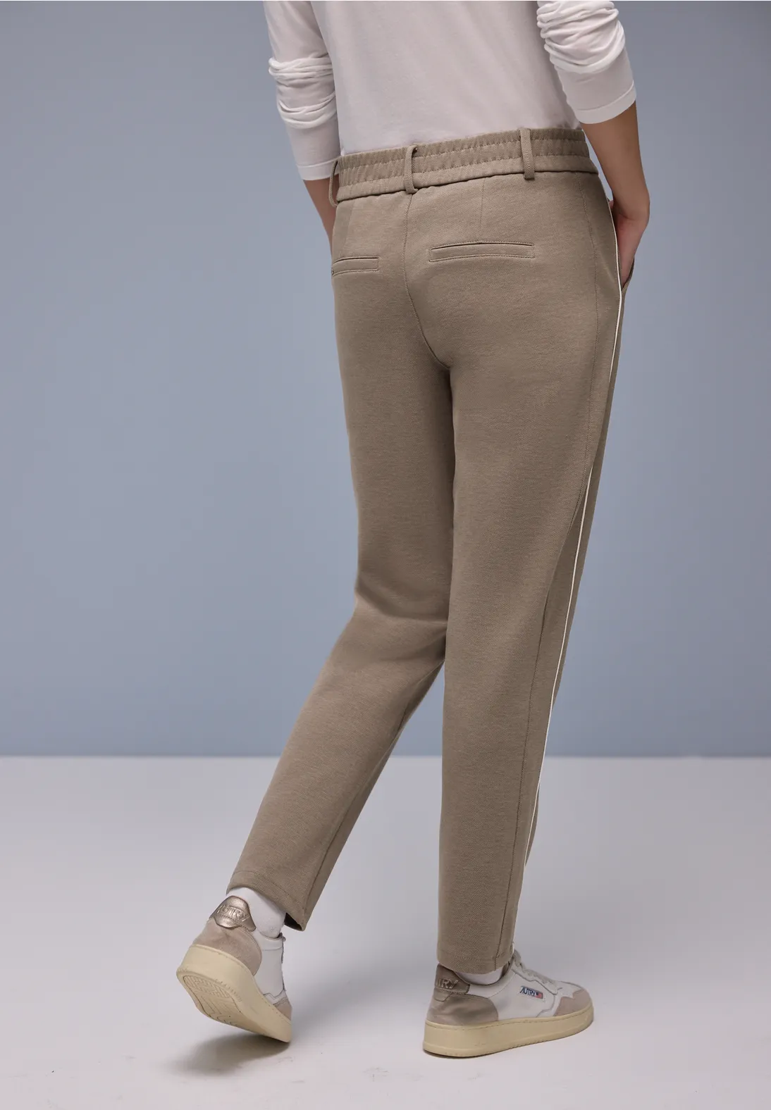 Street One Slim Leg Broek Bonny - Light Terra Mocha