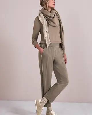 Street One Slim Leg Hose Bonny - Light Terra Mocha