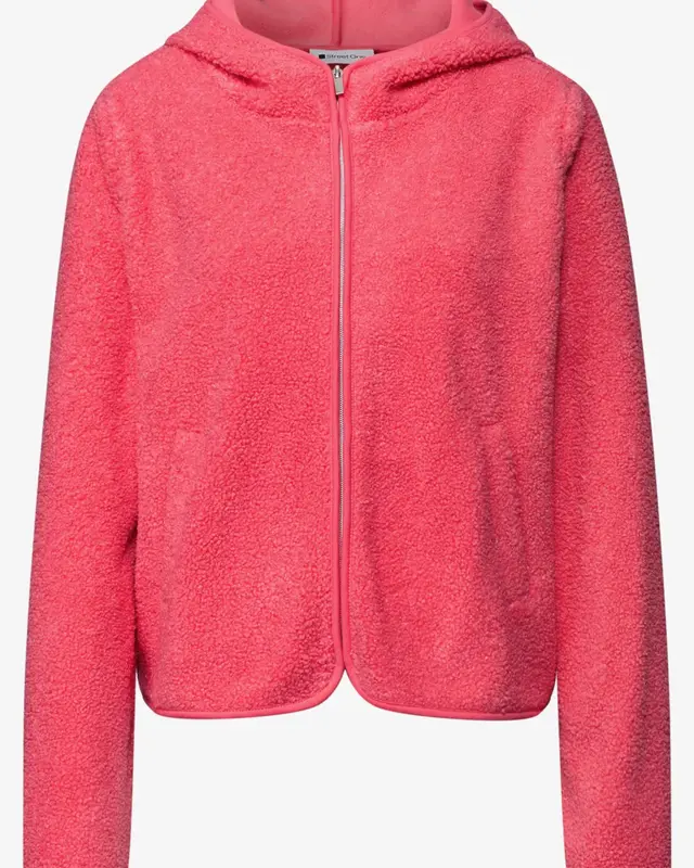 Street One Teddy Jas met Capuchon - Striking Coral