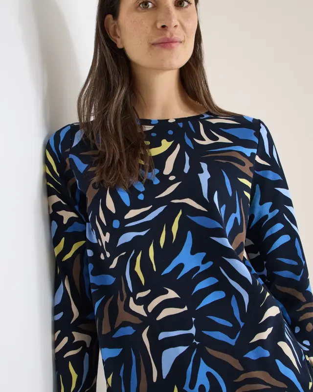 Cecil Printed Shirt - Universal Blue