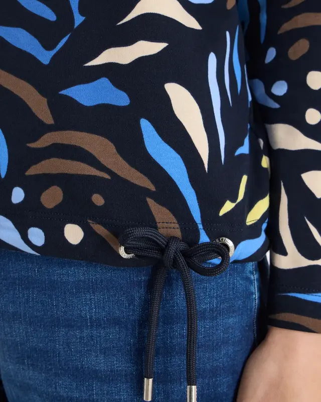 Cecil Shirt met Patroon - Universal Blue