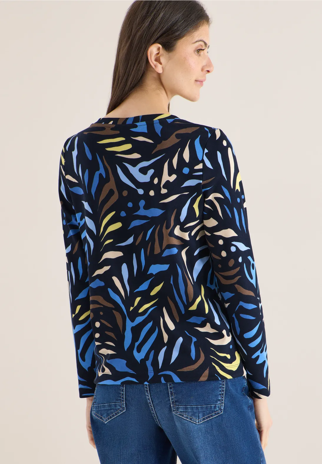 Cecil Printed Shirt - Universal Blue