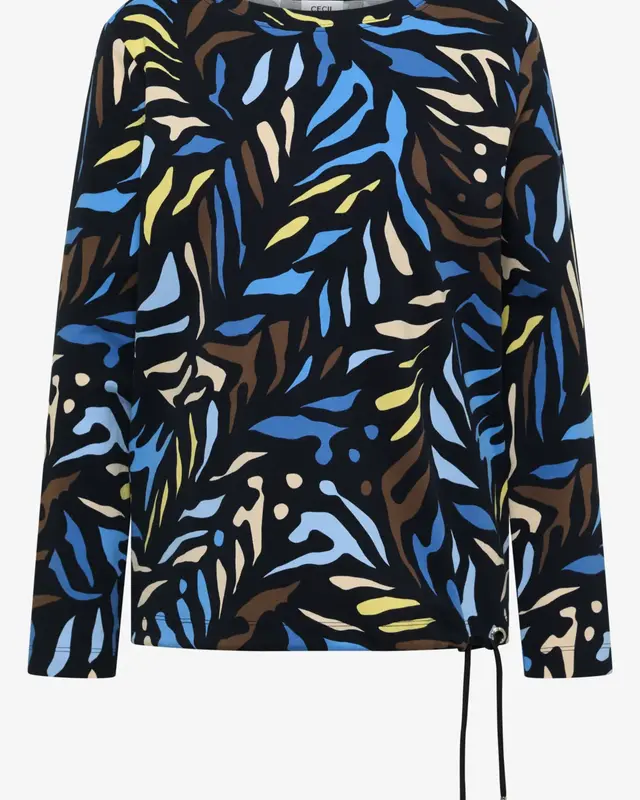 Cecil Printed Shirt - Universal Blue