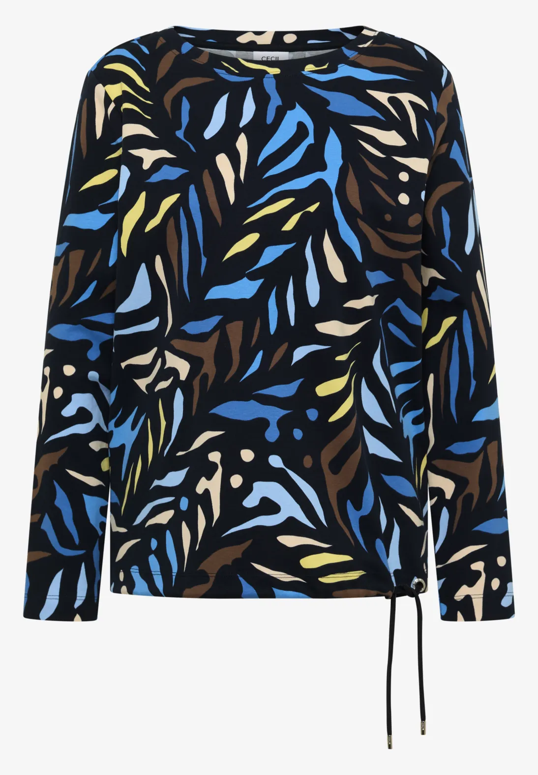 Cecil Shirt met Patroon - Universal Blue