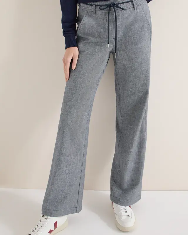 Cecil Wide Leg Pants Neele - Universal Blue