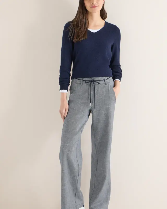 Cecil Wide Leg Pants Neele - Universal Blue