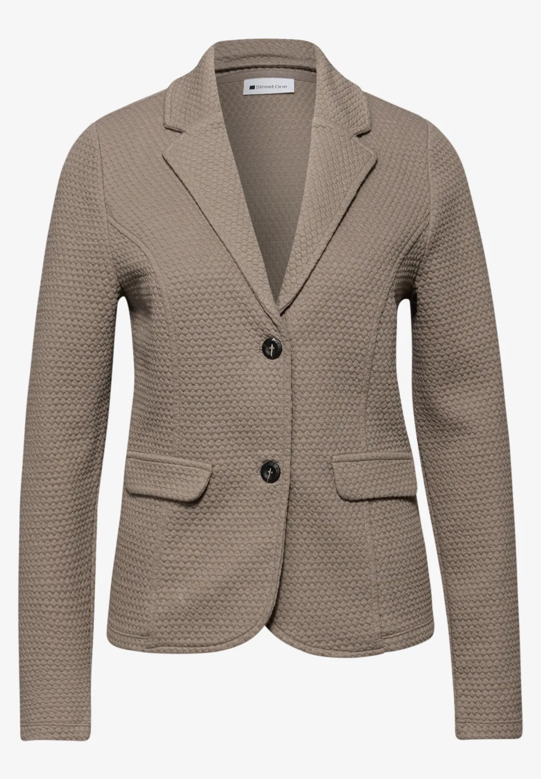 Street One Blazer mit Struktur - Light Terra Mocha