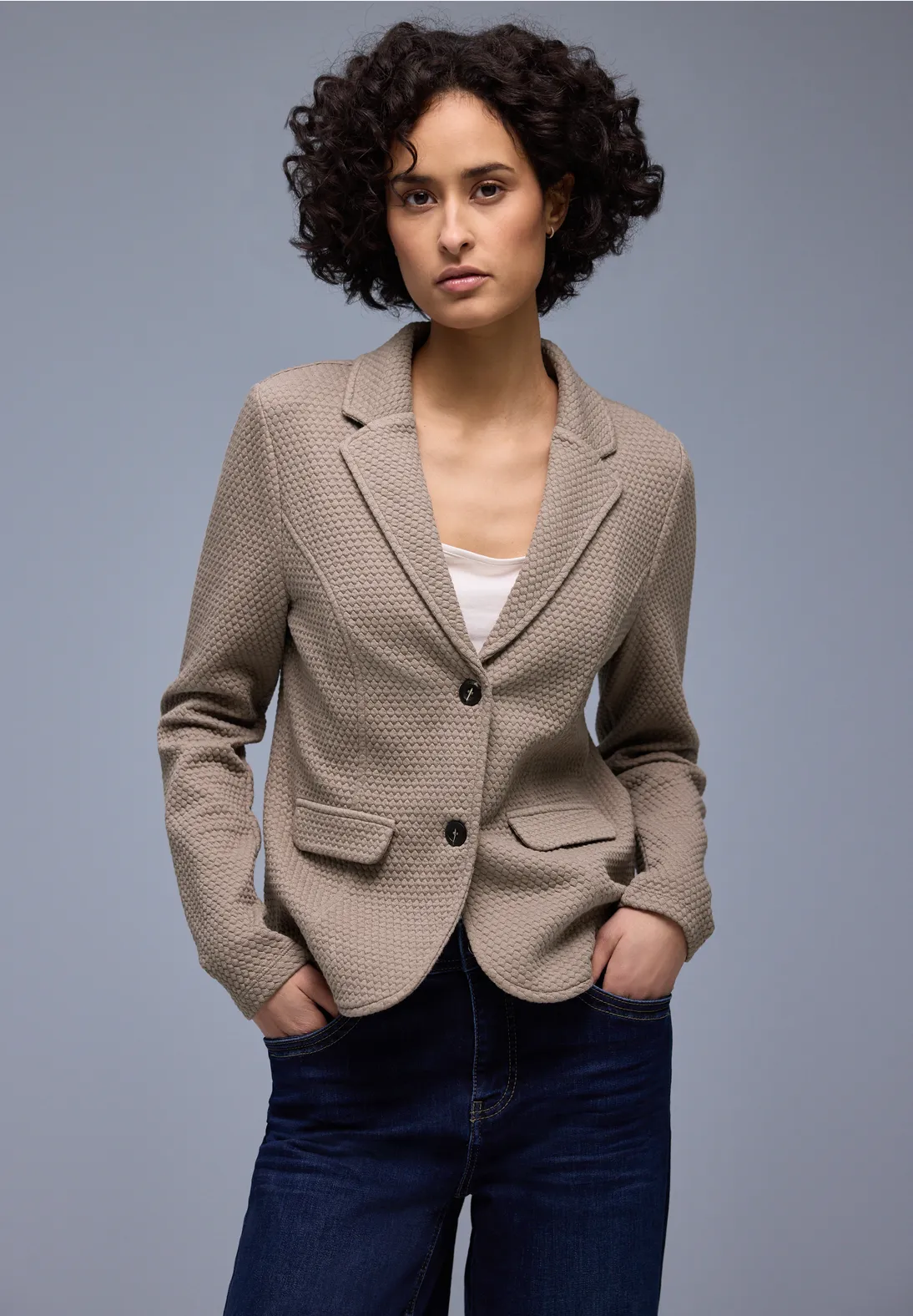 Street One Blazer with Structure - Light Terra Mocha
