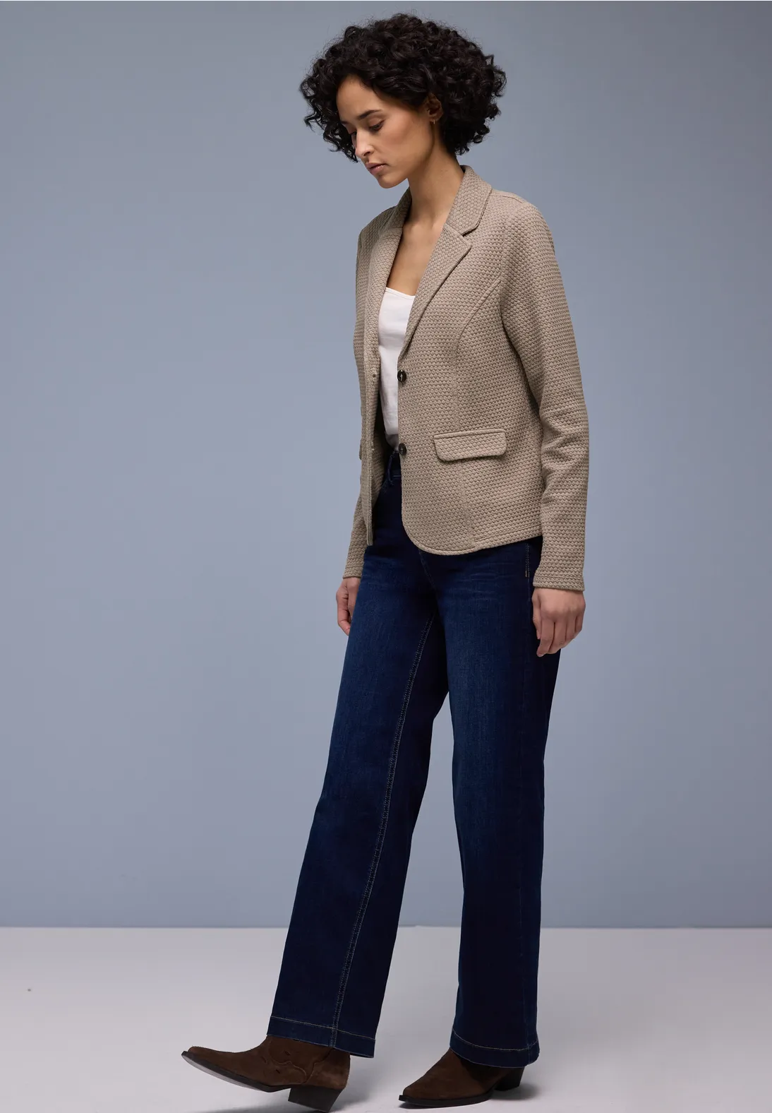 Street One Blazer with Structure - Light Terra Mocha