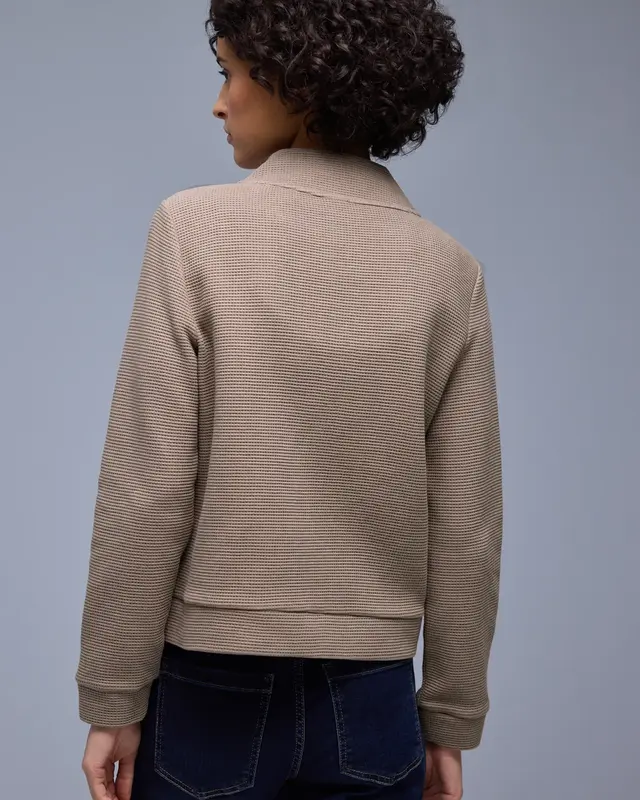 Street One Blazer met Structuur - Light Terra Mocha