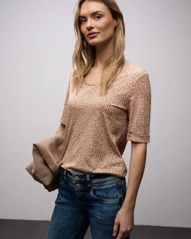 Street One Leo Shirt - Light Apricot