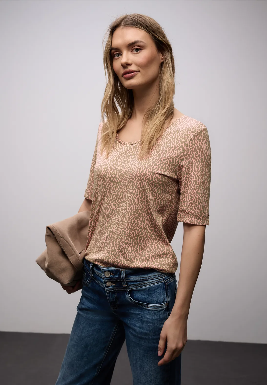 Street One Leo Shirt - Light Apricot