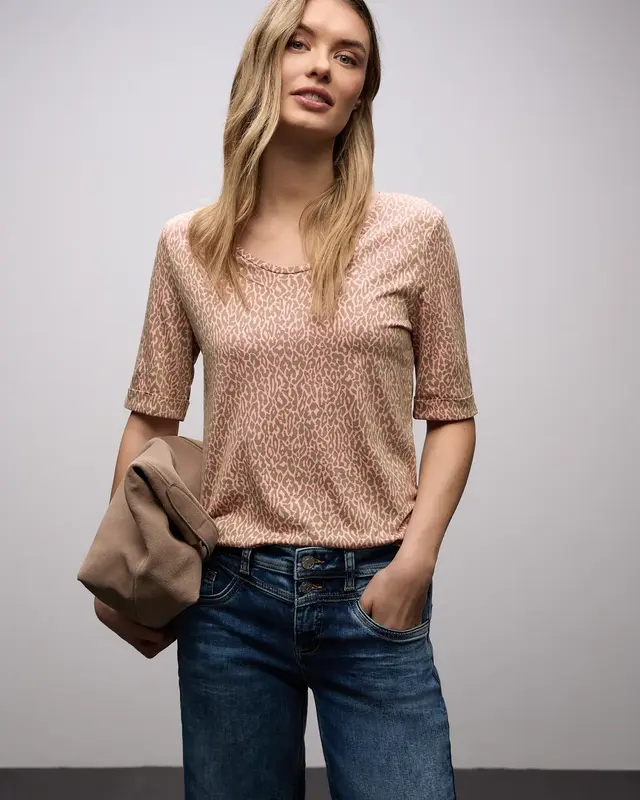 Street One Leo Shirt - Light Apricot