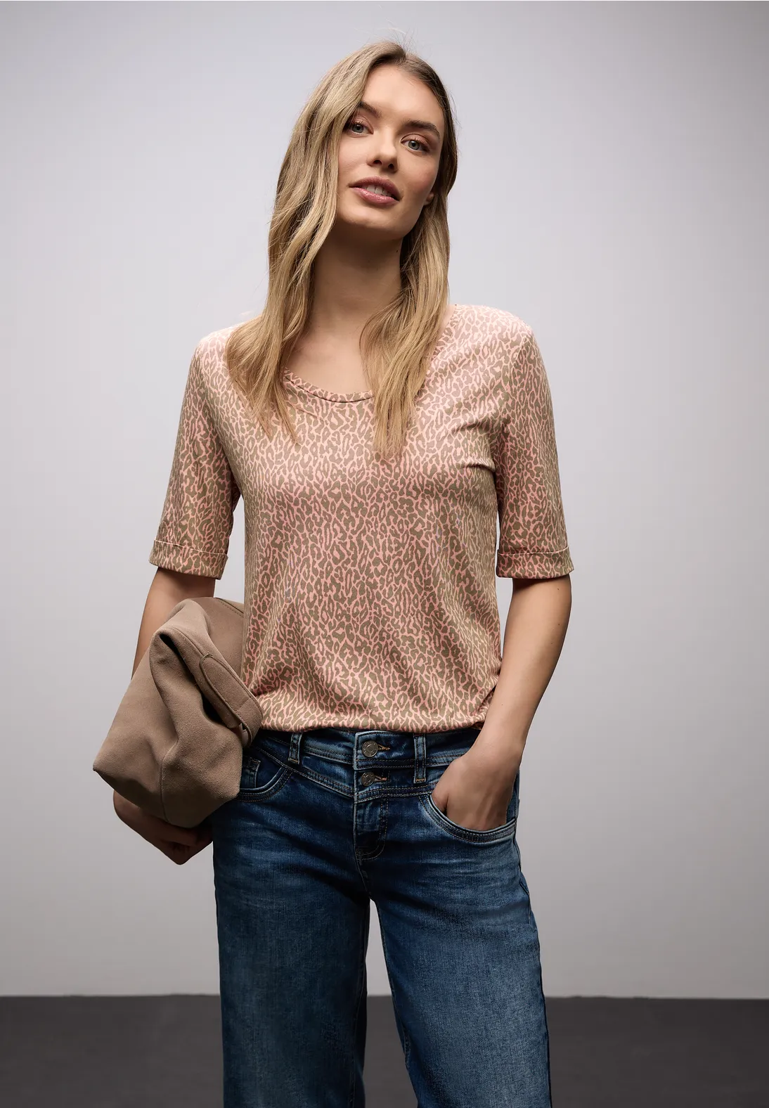 Street One Leo Shirt - Light Apricot