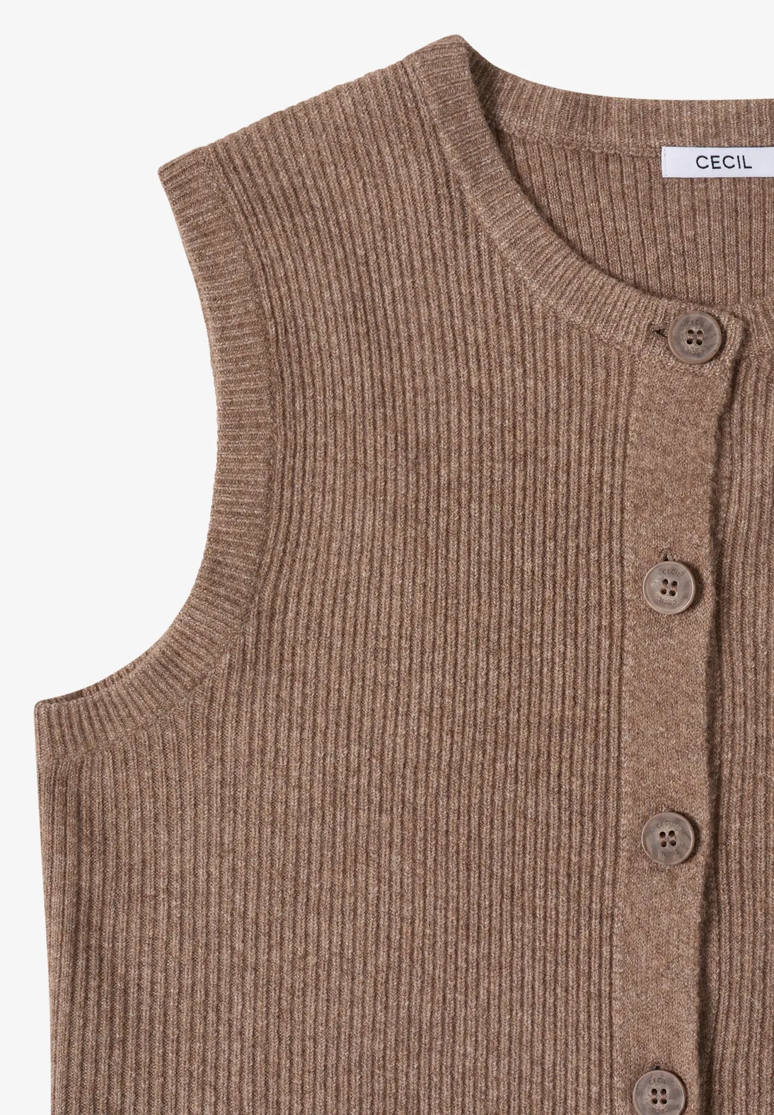 Cecil Vest with Structure - Urban Taupe Melange
