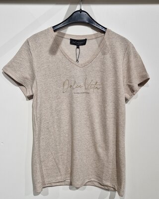 Elvira Collections T-Shirt Dolce Vita - Cream