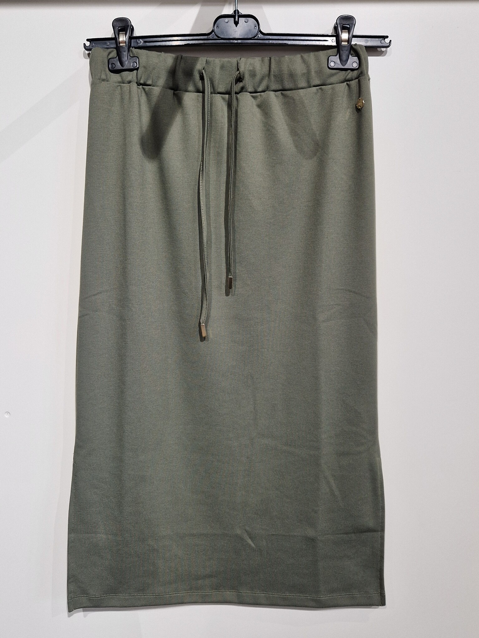レディースウェア #THUNDER STRIPES W-P SKIRT - KHAKI Elvira Collections Skirt Izzy - Khaki / Green | - Cotton Blues