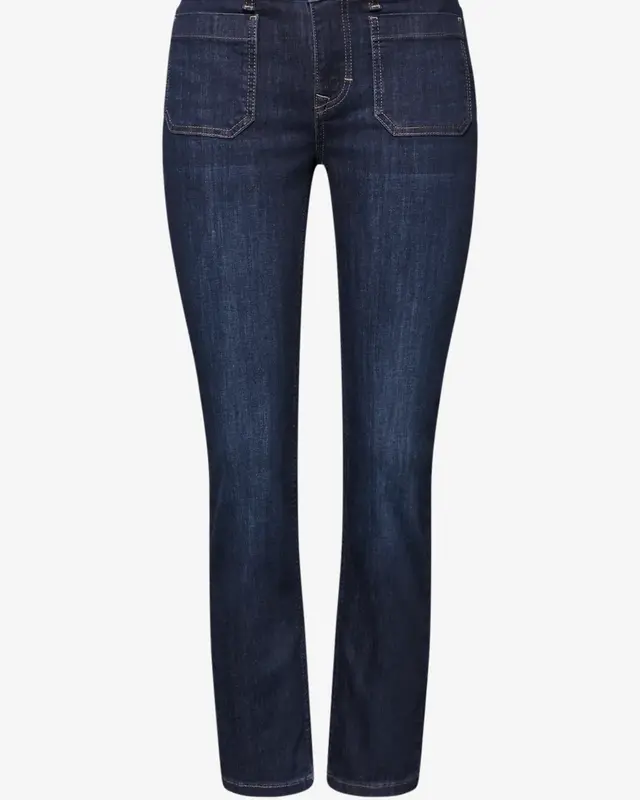 Street One Studio Straight Leg Jeans - Dark Blue Washed
