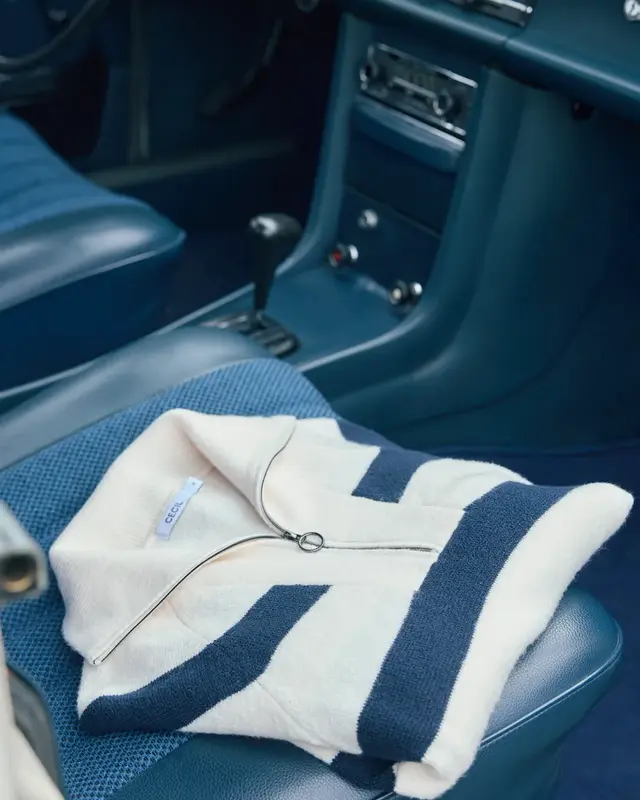 Cecil Gestreifter Pullover - Universal Blue