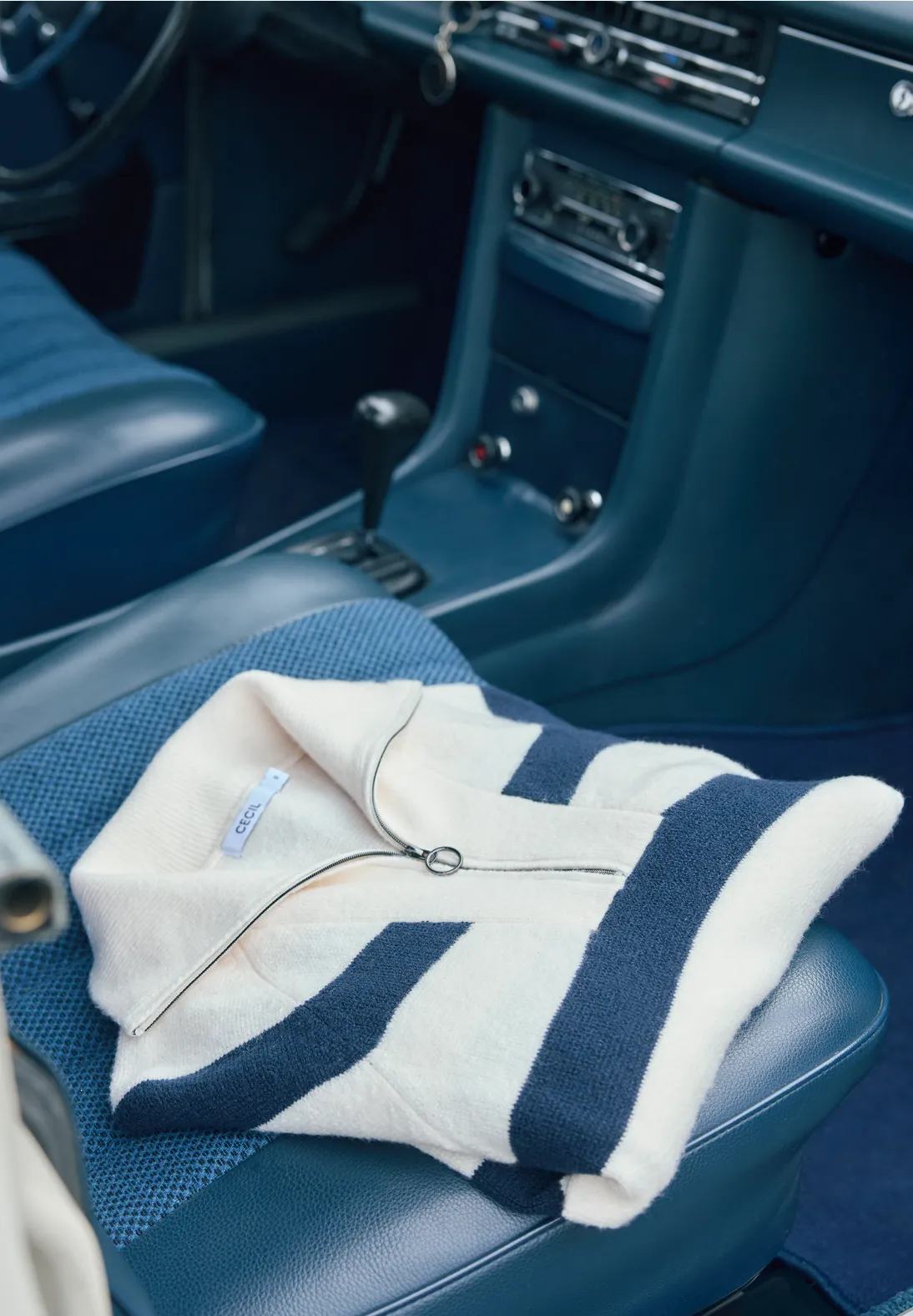 Cecil Striped Jumper - Universal Blue