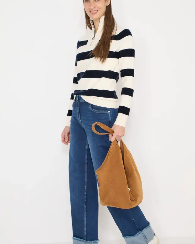 Cecil Gestreifter Pullover - Universal Blue