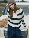 Cecil Striped Jumper - Universal Blue