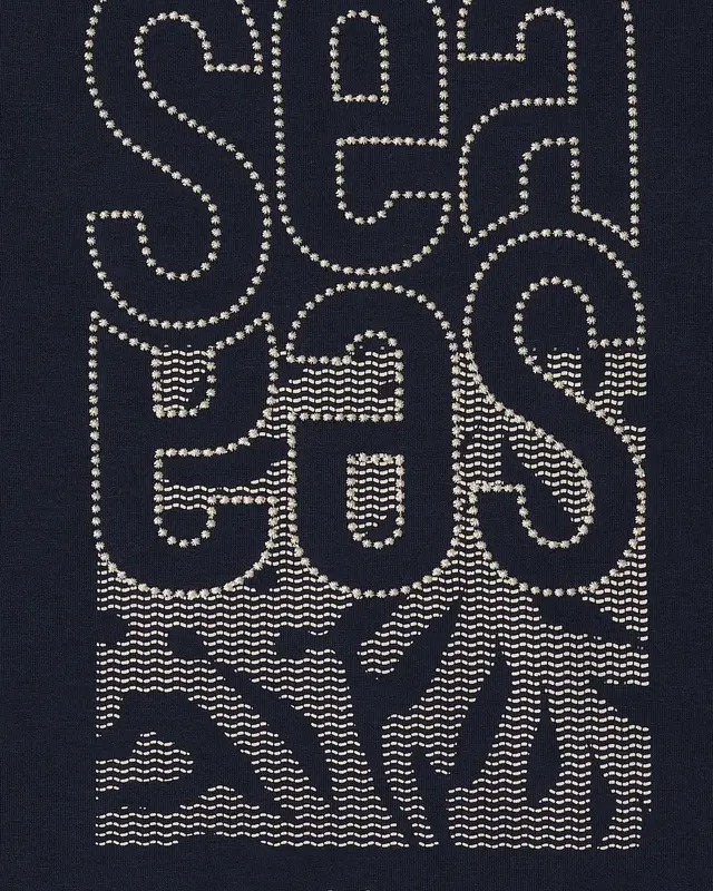 Cecil Shirt met Borduursel - Universal Blue