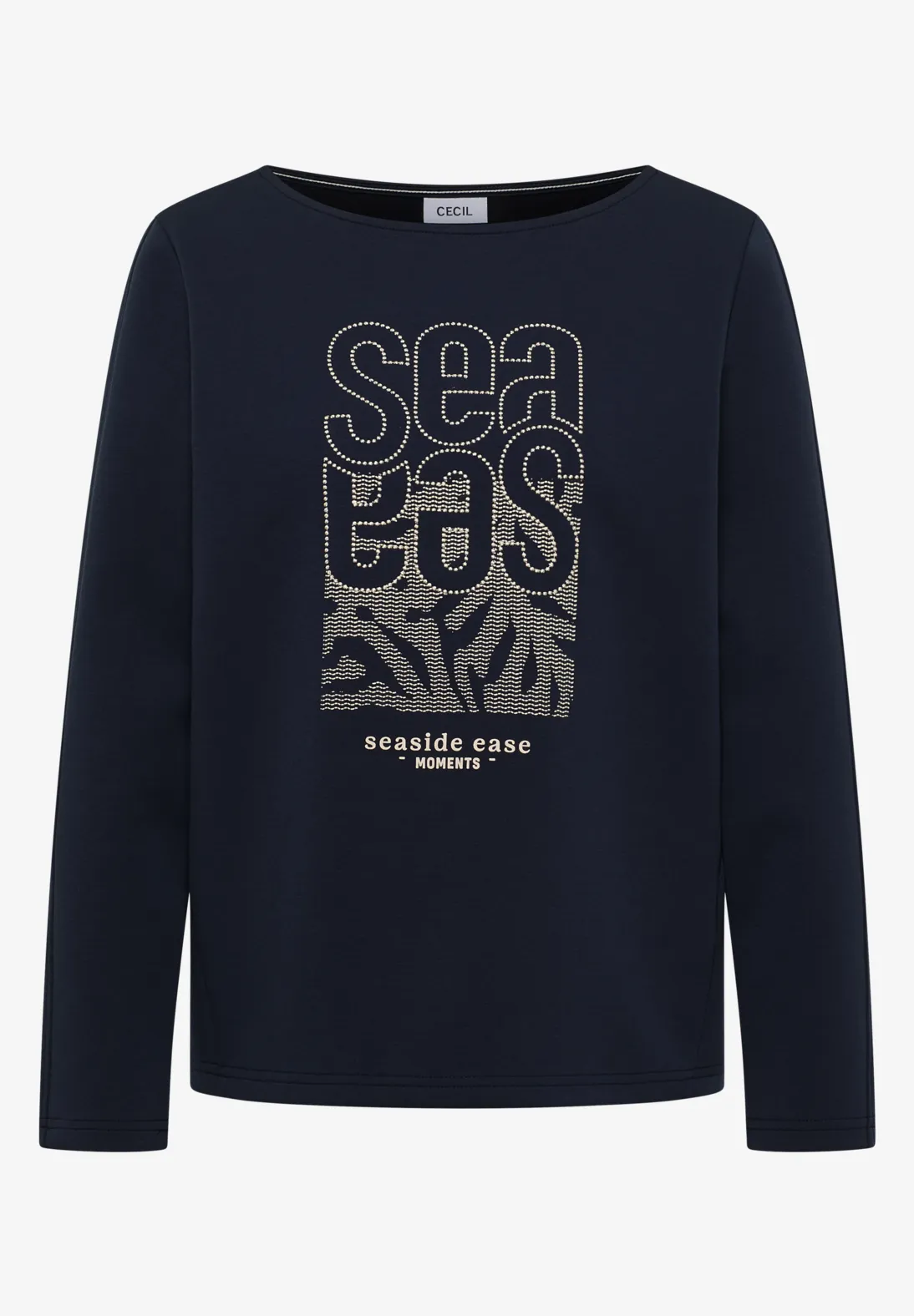 Cecil Shirt met Borduursel - Universal Blue