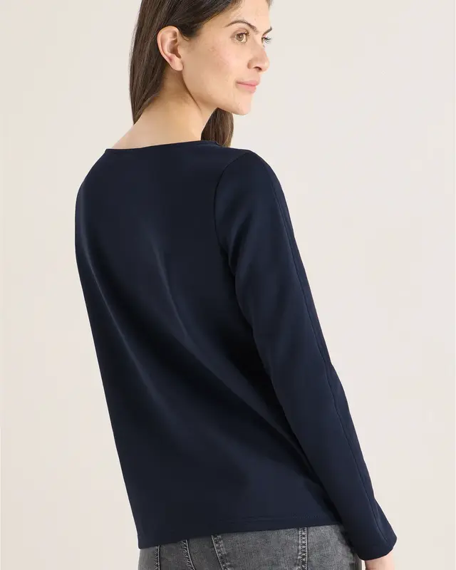 Cecil Shirt with Embroidery - Universal Blue