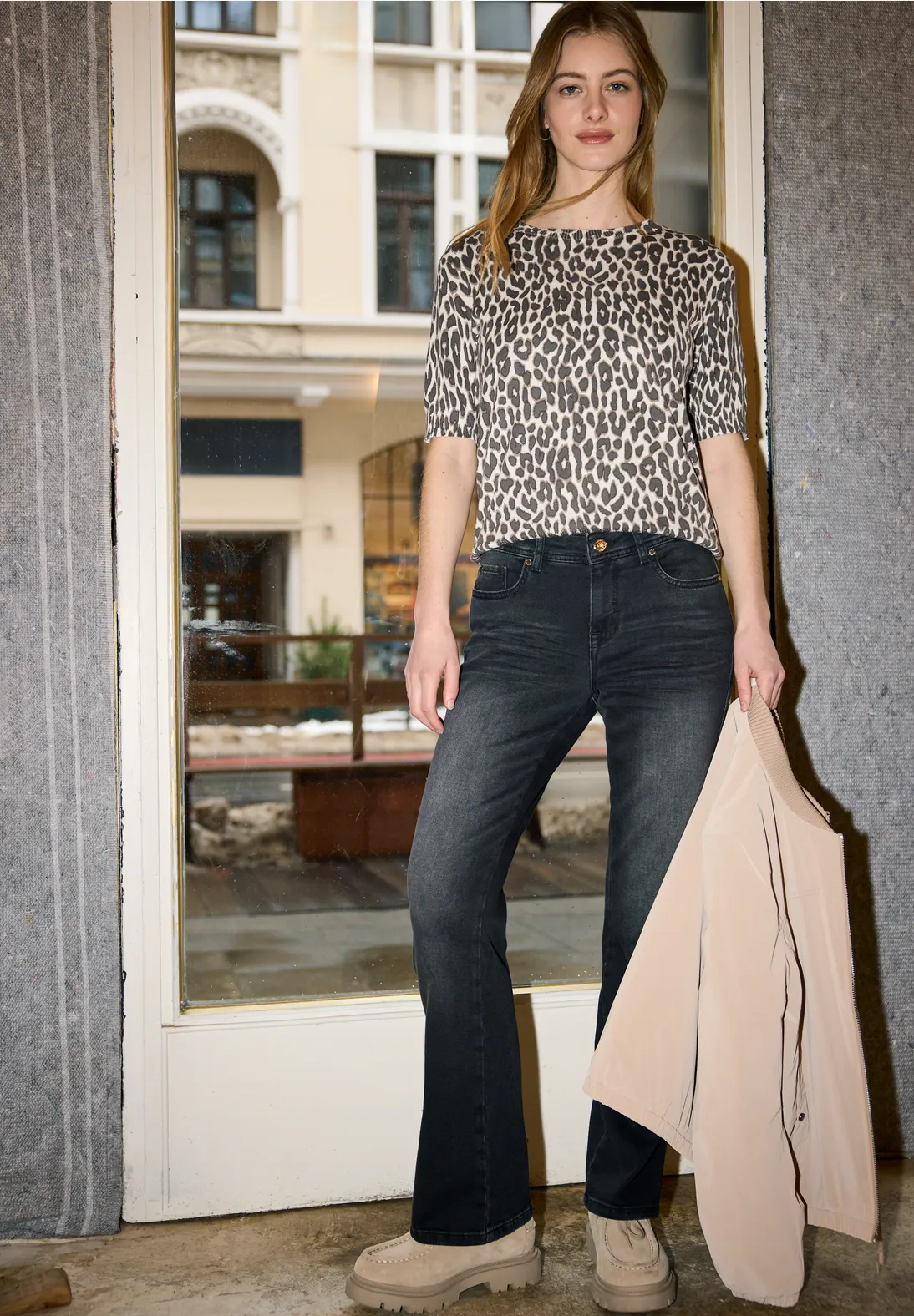 Street One Studio Leo Jumper - Soft Beige