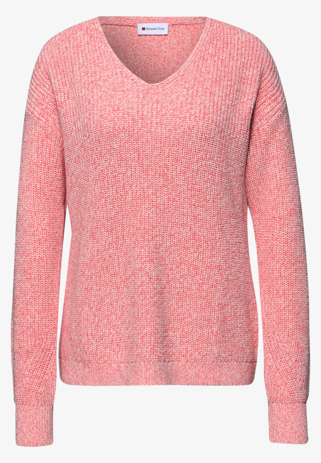 Street One Jumper Mouliné - Striking Coral