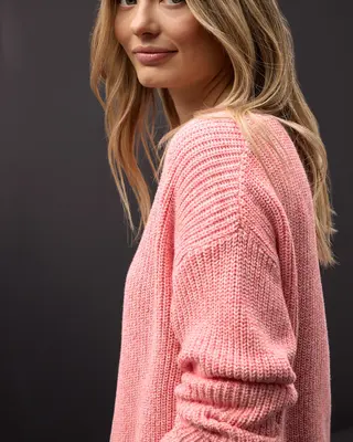 Street One Jumper Mouliné - Striking Coral