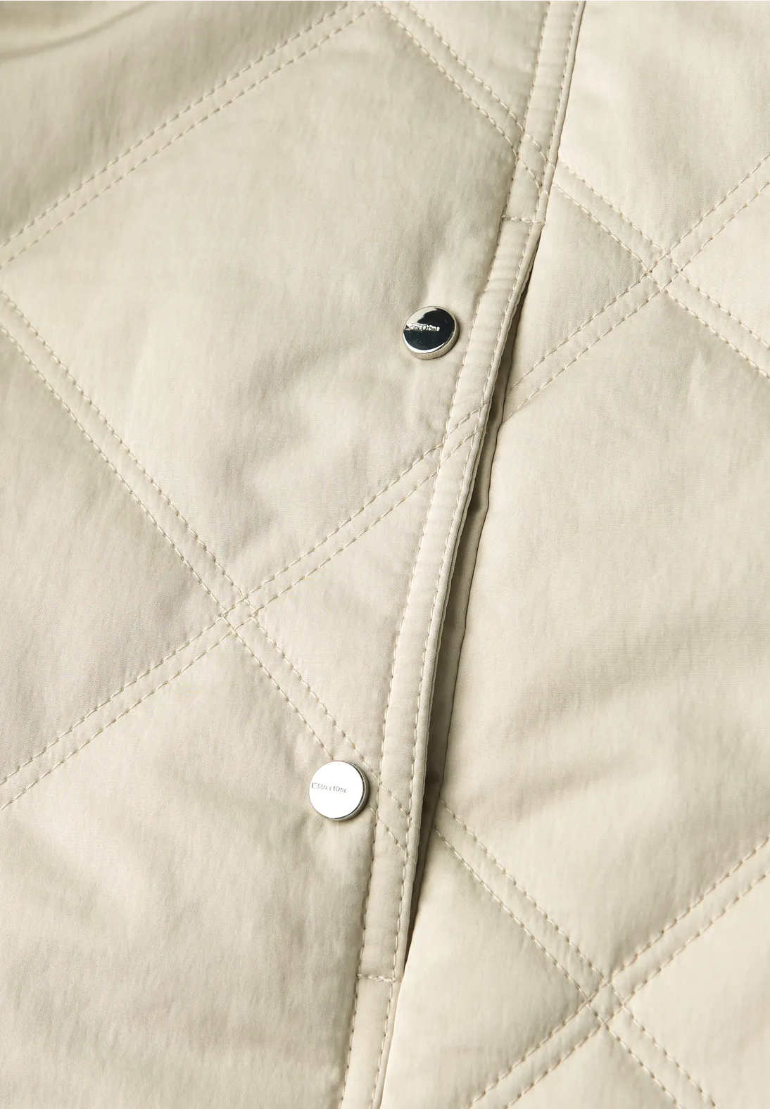 Street One Jacke mit abnehmbarer Kapuze - Powder Beige