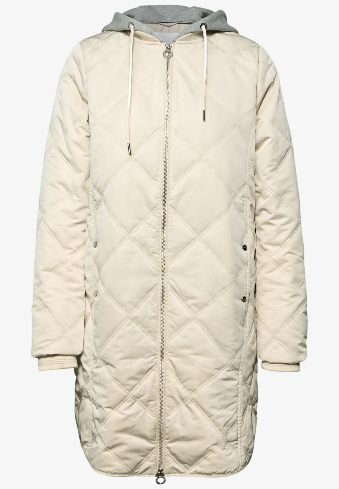 Street One Jacke mit abnehmbarer Kapuze - Powder Beige
