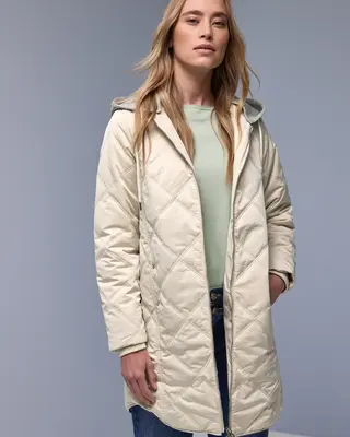 Street One Jacke mit abnehmbarer Kapuze - Powder Beige