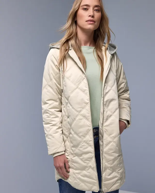 Street One Jas met Afneembare Capuchon - Powder Beige